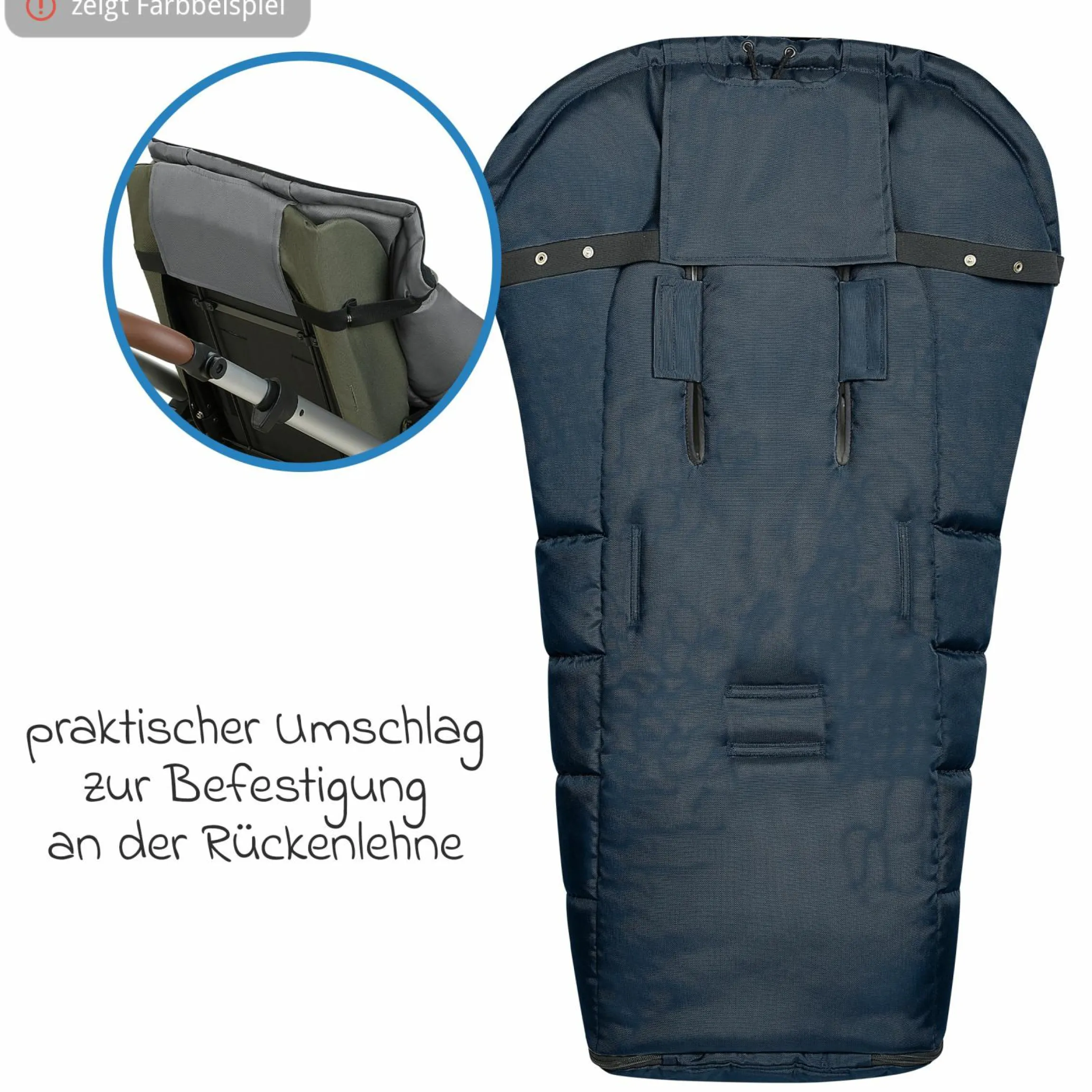 Fleece-Fußsack Benno für Buggy, Sport- und Kinderwagen - Deep Sea