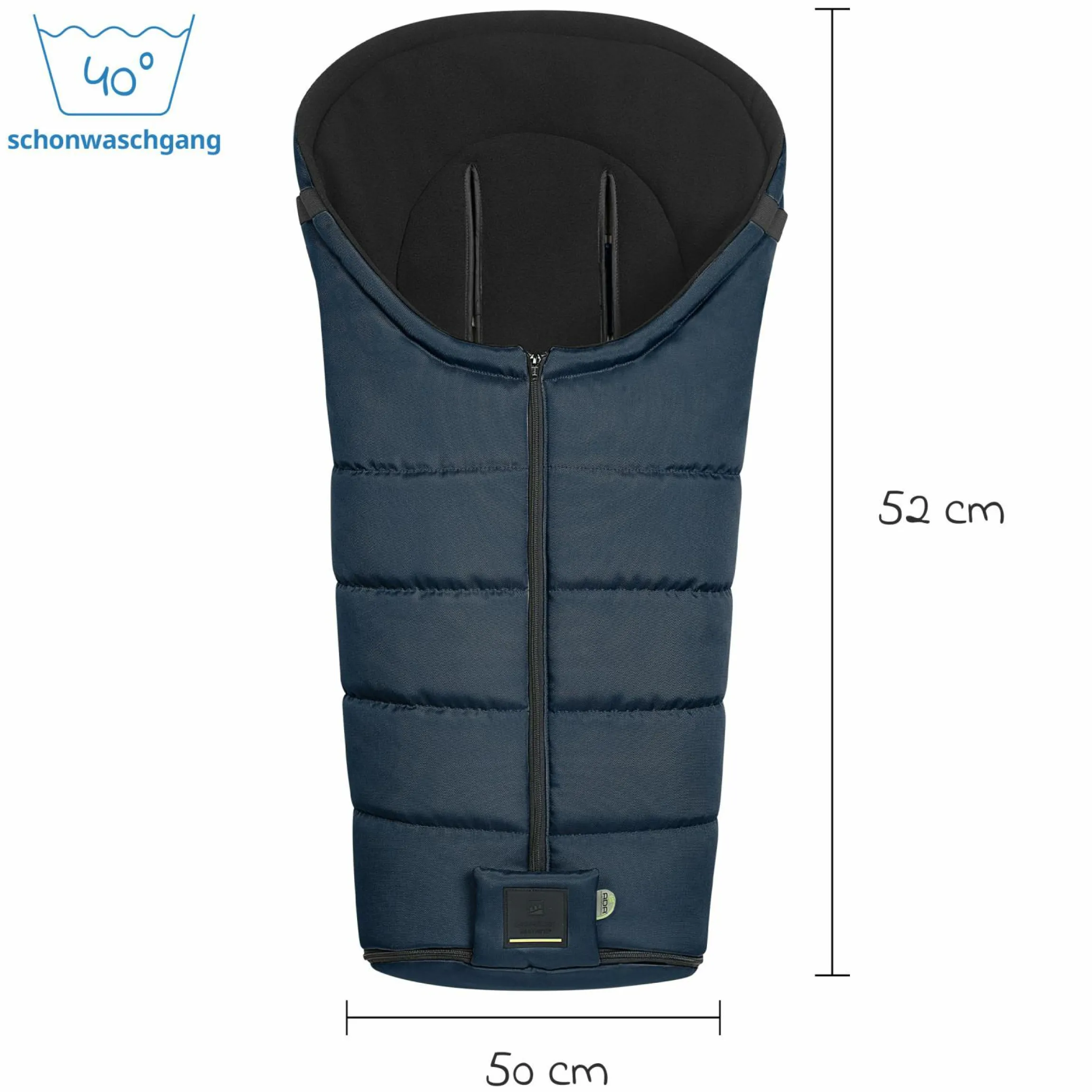 Fleece-Fußsack Benno für Buggy, Sport- und Kinderwagen - Deep Sea