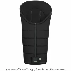 Fleece-Fußsack Benno für Buggy, Sport- und Kinderwagen - Black