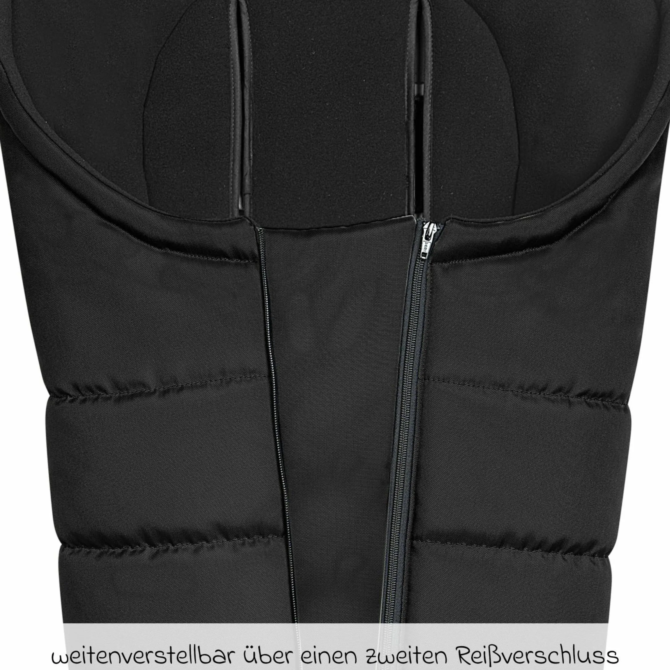 Fleece-Fußsack Benno für Buggy, Sport- und Kinderwagen - Black