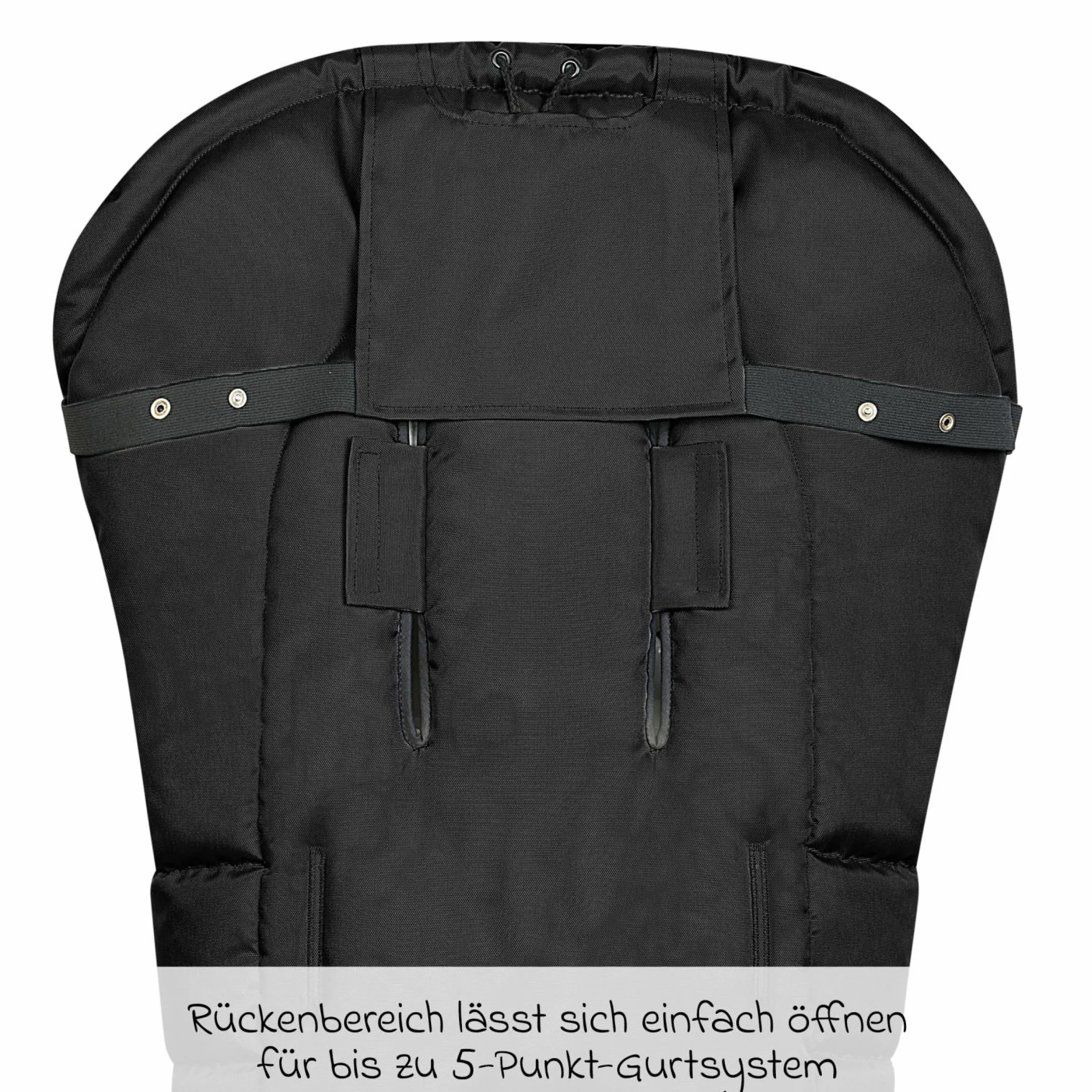 Fleece-Fußsack Benno für Buggy, Sport- und Kinderwagen - Black