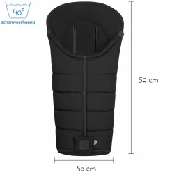 Fleece-Fußsack Benno für Buggy, Sport- und Kinderwagen - Black