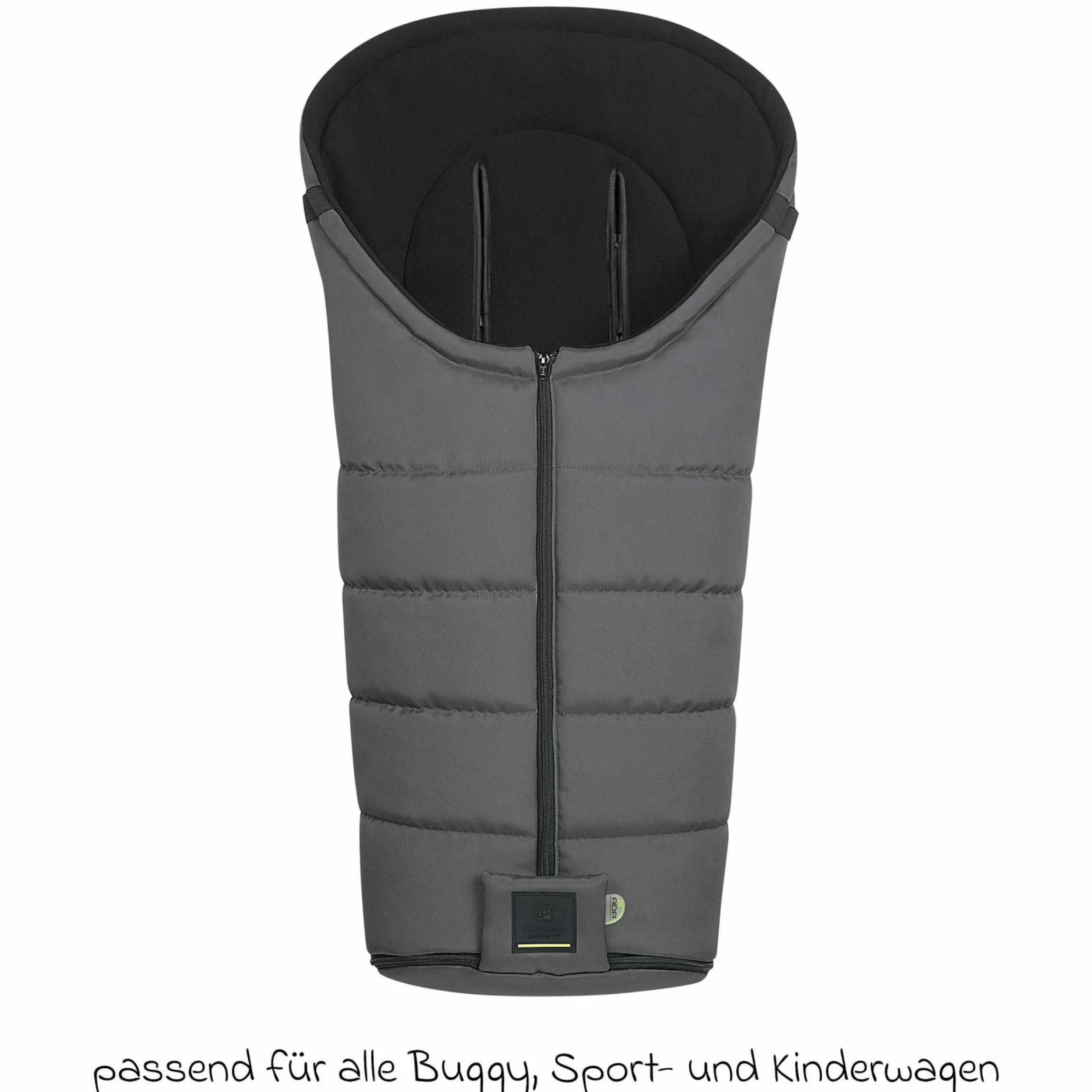 Fleece-Fußsack Benno für Buggy, Sport- und Kinderwagen - Anthrazit
