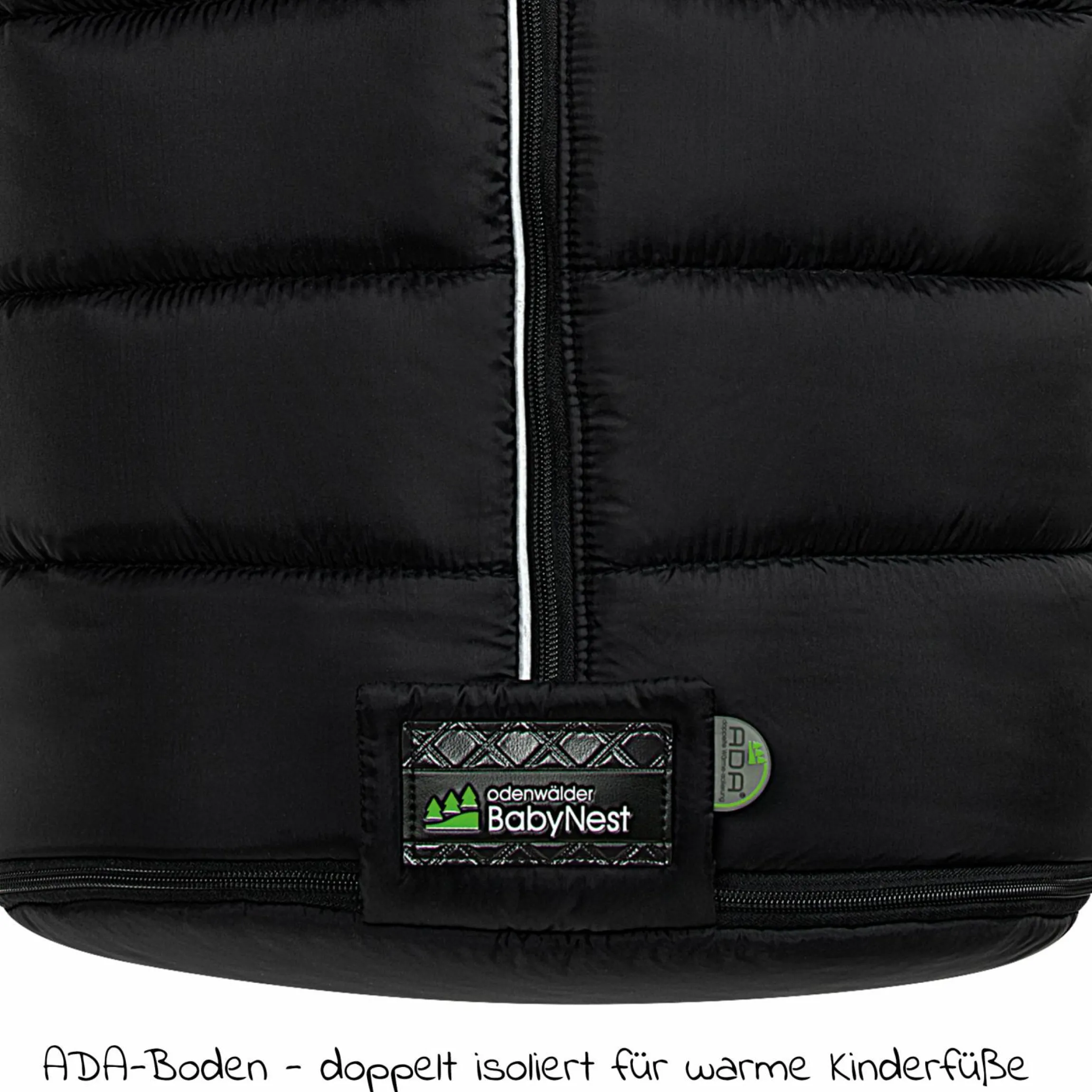 Fleece-Fußsack Carlo für Kinderwagen, Sportwagen & Buggy - Black