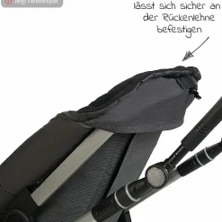 Fleece-Fußsack Carlo für Kinderwagen, Sportwagen & Buggy - Black