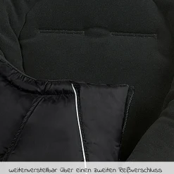 Fleece-Fußsack Carlo für Kinderwagen, Sportwagen & Buggy - Black