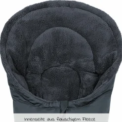 Fleece-Fußsack Gino für Babyschalen & Babywannen - Anthrazit