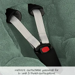 Fleece-Fußsack Gino für Babyschalen & Babywannen - Cosy Green