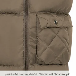 Fleece-Fußsack Gino für Babyschalen & Babywannen - Dark Wood