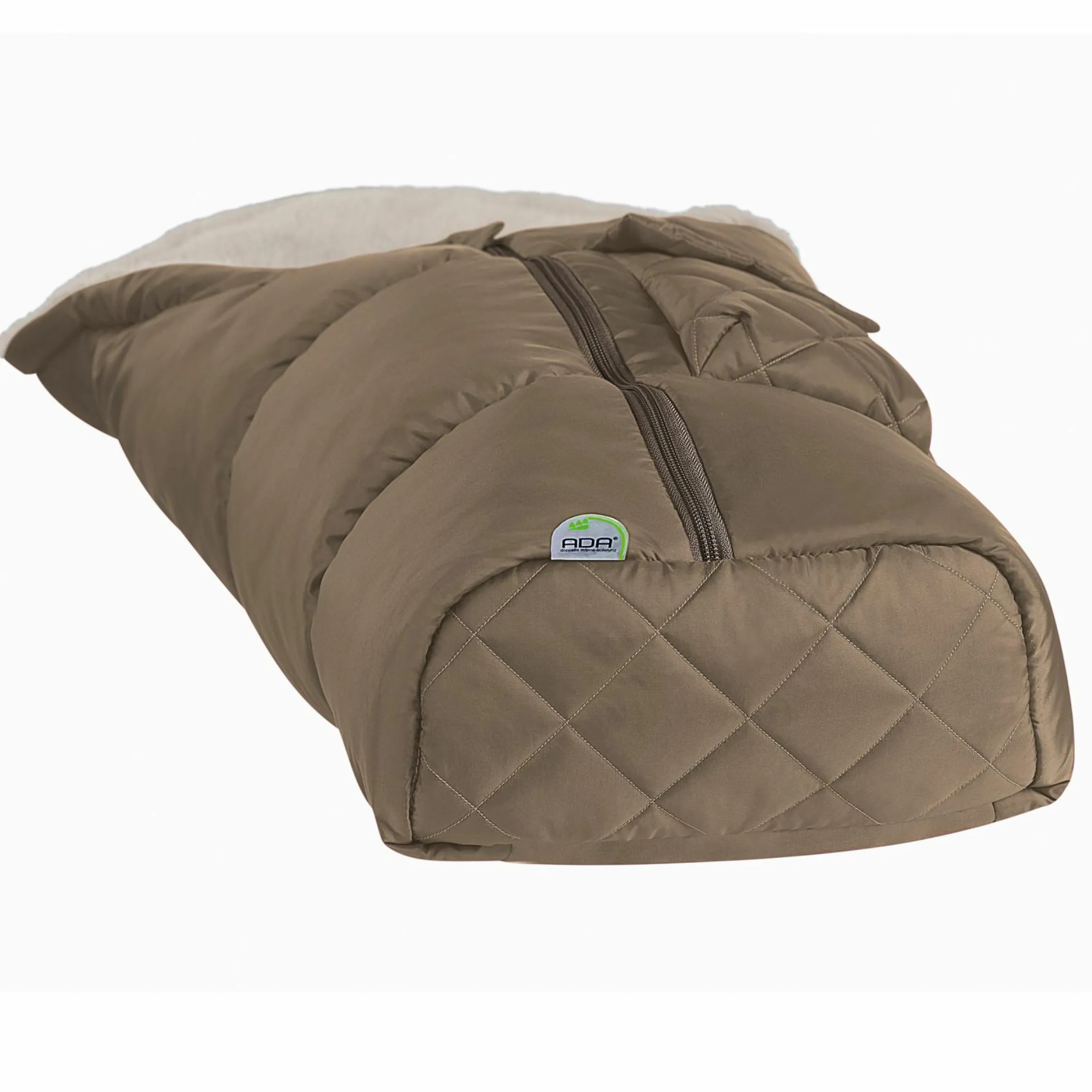 Fleece-Fußsack Gino für Babyschalen & Babywannen - Dark Wood