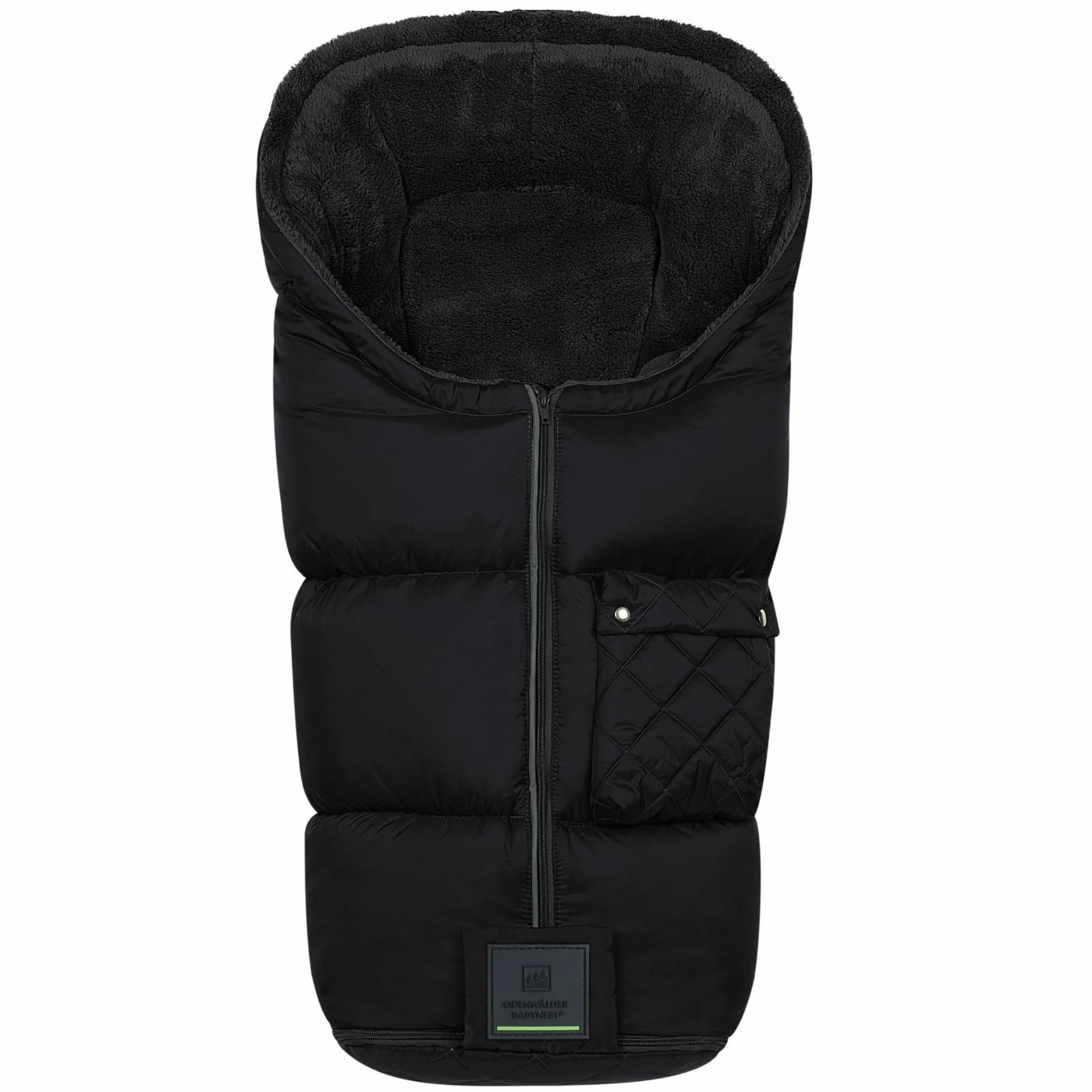 Fleece-Fußsack Gino-cs für Buggy, Sport- und Kinderwagen - Black