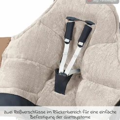 Fleece-Fußsack Gino-cs für Buggy, Sport- und Kinderwagen - Black