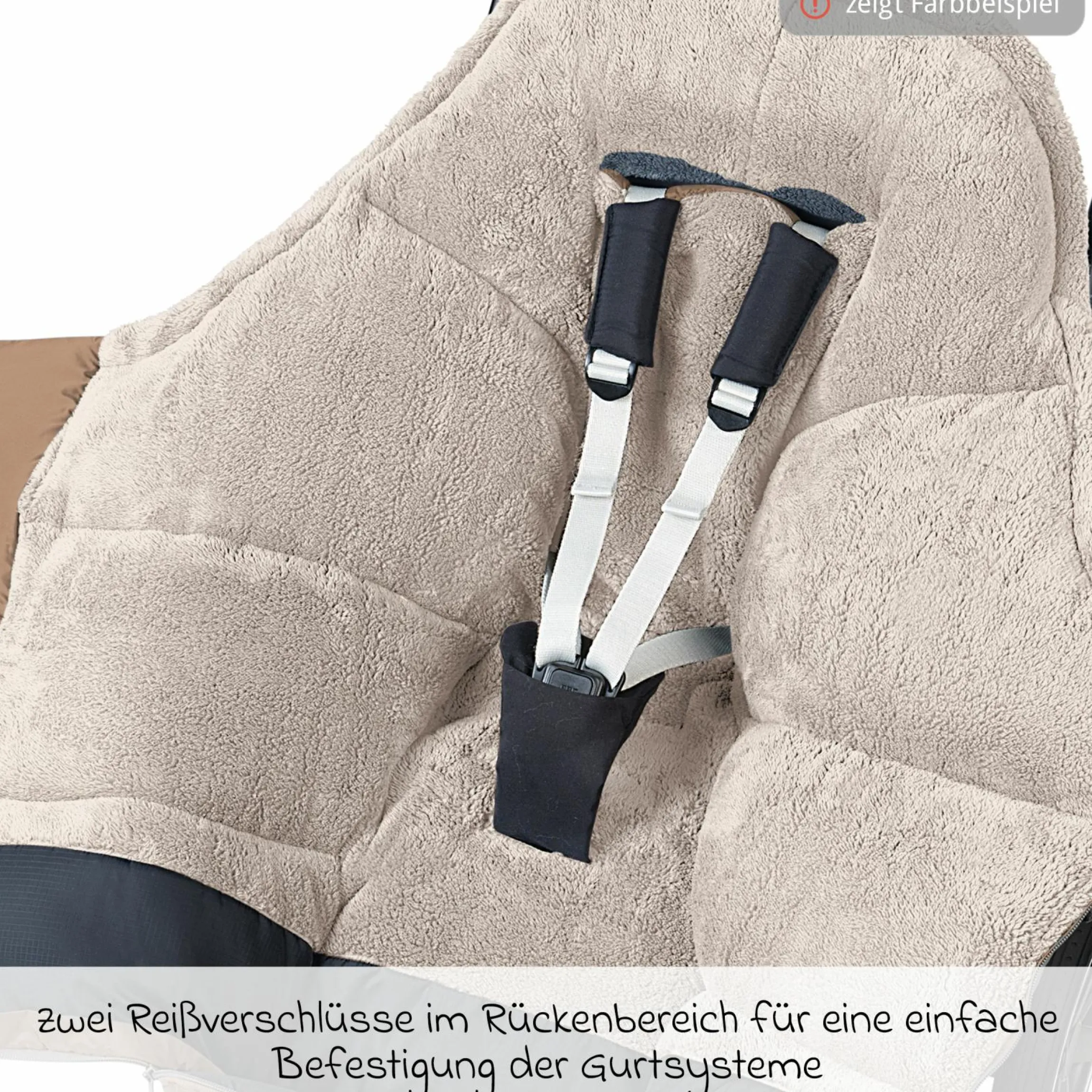 Fleece-Fußsack Gino-cs für Buggy, Sport- und Kinderwagen - Red Orange