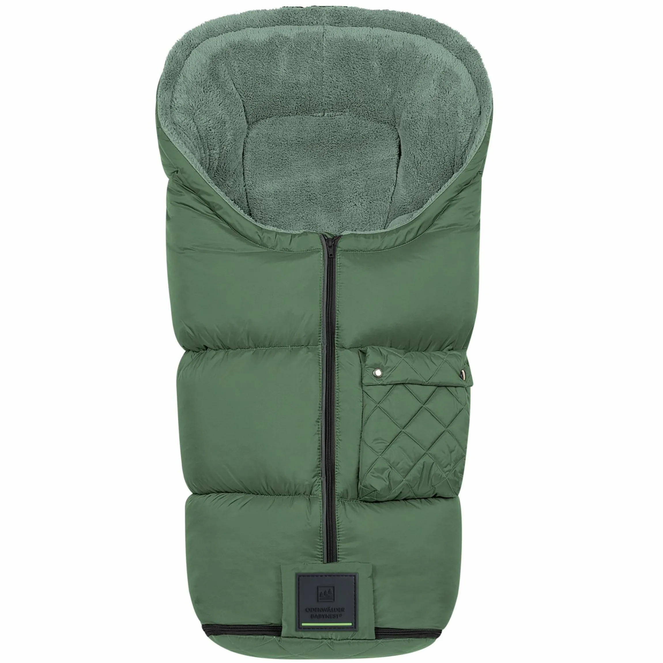 Fleece-Fußsack Gino-cs für Buggy, Sport- und Kinderwagen - Steel Green