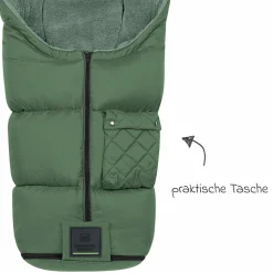Fleece-Fußsack Gino-cs für Buggy, Sport- und Kinderwagen - Steel Green