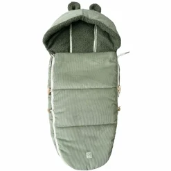 Fleece-Fußsack Hau Kea für Kinderwagen & Buggy - Mineral Green