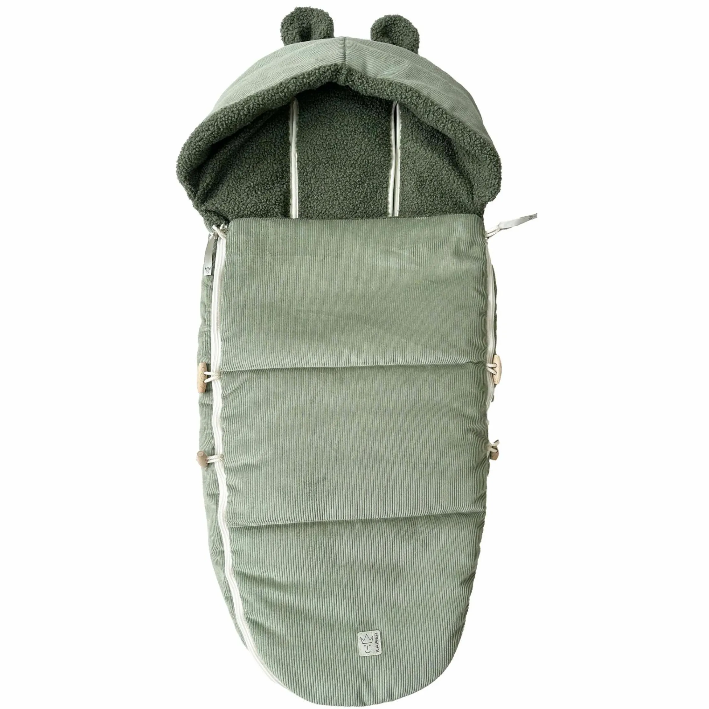 Fleece-Fußsack Hau Kea für Kinderwagen & Buggy - Mineral Green