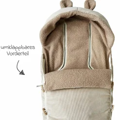 Fleece-Fußsack Hau Kea für Kinderwagen & Buggy - Sand