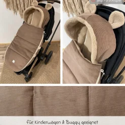Fleece-Fußsack Hau Kea für Kinderwagen & Buggy - Sand