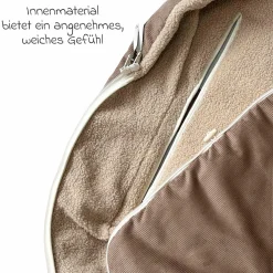 Fleece-Fußsack Hima für Babyschalen & Babywannen - Caribou
