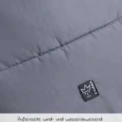 Fleece-Fußsack Hoody 2.0 für Babyschale und Babywanne - Anthracite