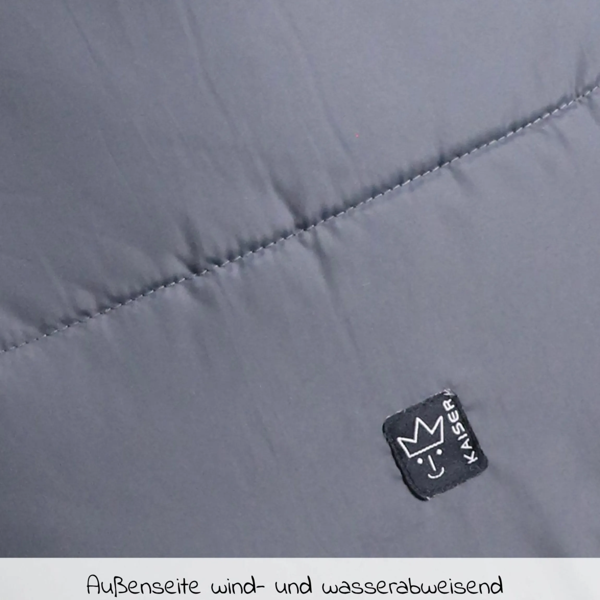 Fleece-Fußsack Hoody 2.0 für Babyschale und Babywanne - Anthracite