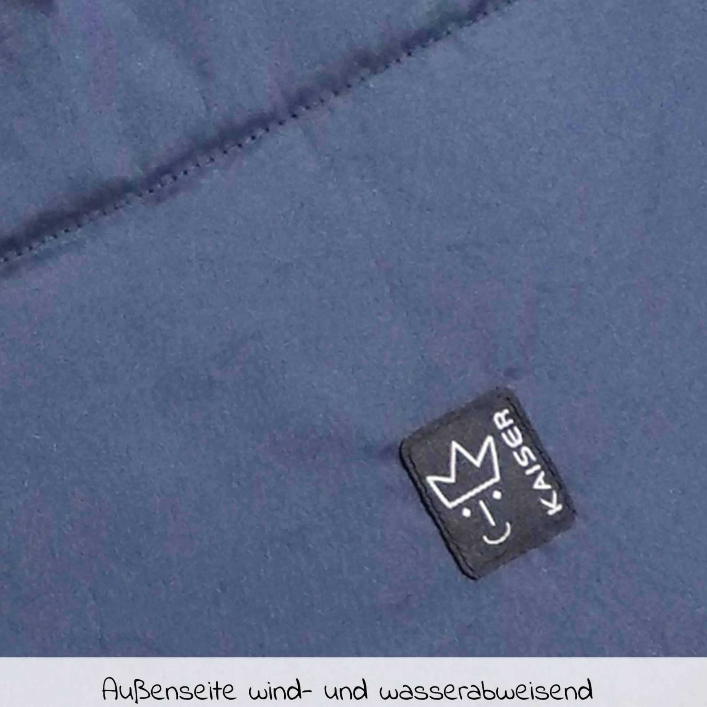 Fleece-Fußsack Hoody 2.0 für Babyschale und Babywanne - Navy