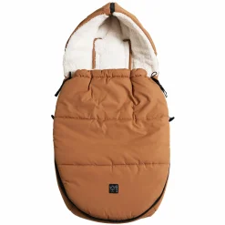 Fleece-Fußsack Hoody 2.0 für Babyschale und Babywanne - Camel