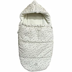 Fleece-Fußsack Jersey Hood für Babyschalen & Babywannen - Leave