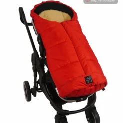 Fleece-Fußsack mit Lammfelleinlage Sheepy - Anthrazit Melange
