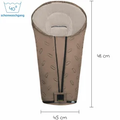 Fleece-Fußsack Oskar für Buggy, Sport- und Kinderwagen - Desert Sand