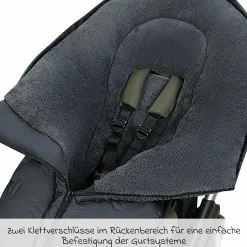 Fleece-Fußsack Oskar für Buggy, Sport- und Kinderwagen - Anthrazit