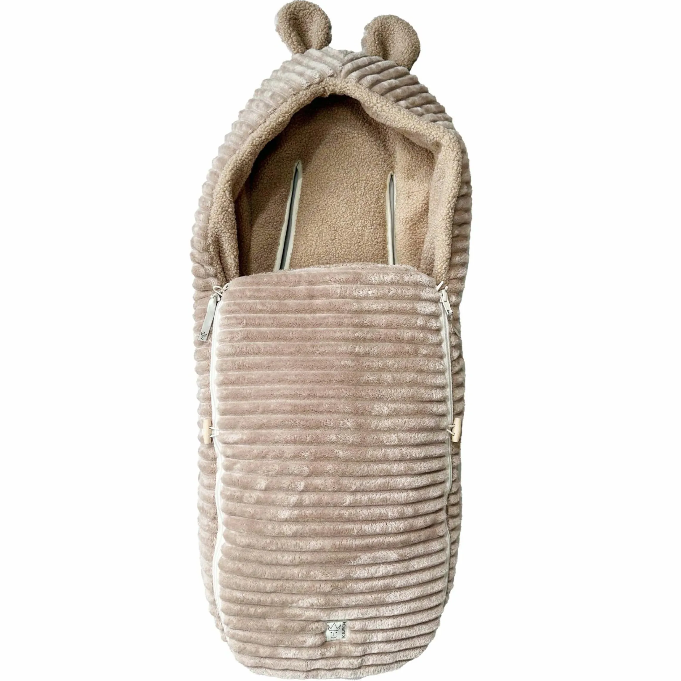 Fleece-Fußsack Plushy für Babyschalen & Babywannen - Cuban Sand