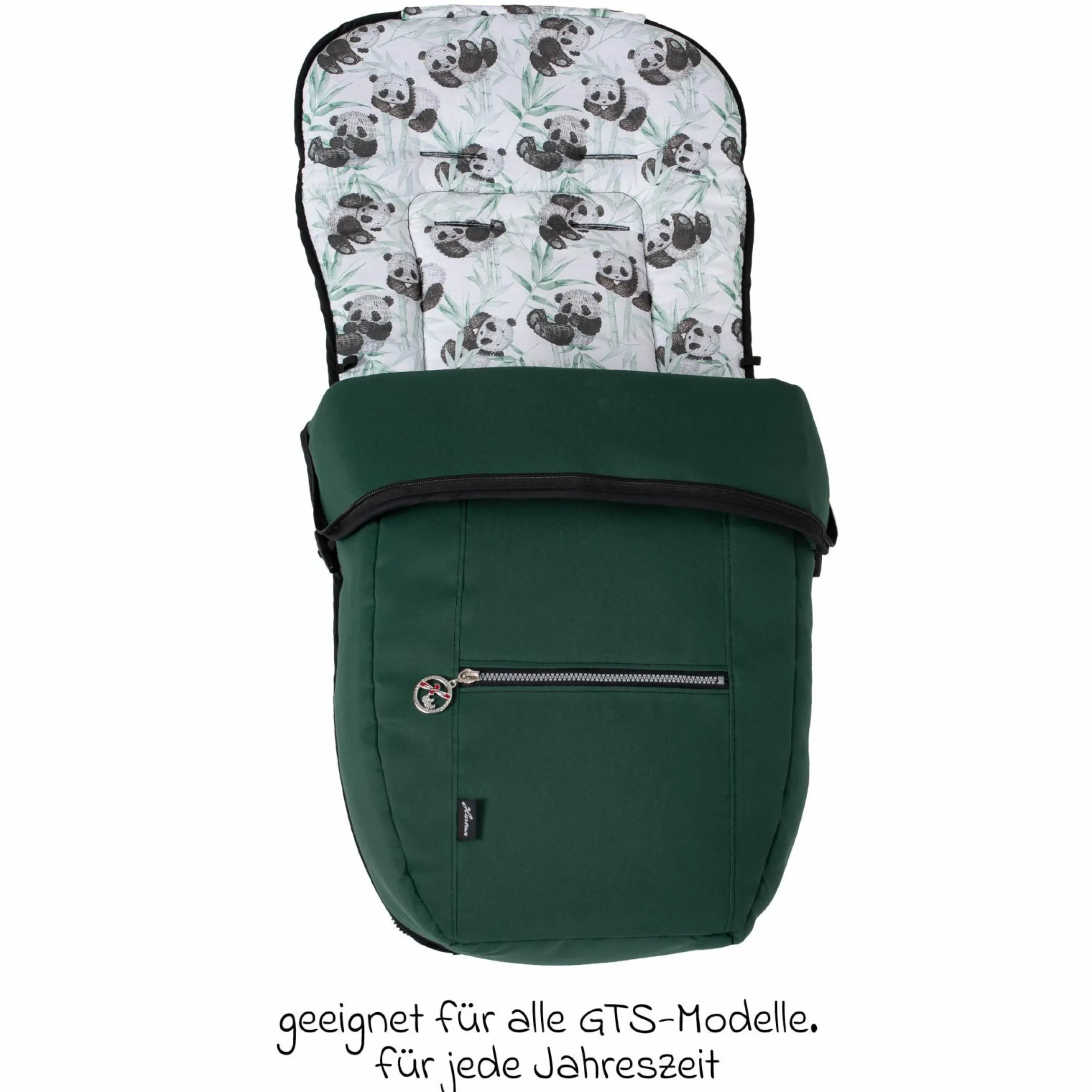 Fleece-Fußsack SoWi Casual mit Fleece-Einlage für Racer GTS, VIP GTS & Topline GTS - Panda Family - Kollektion 2024