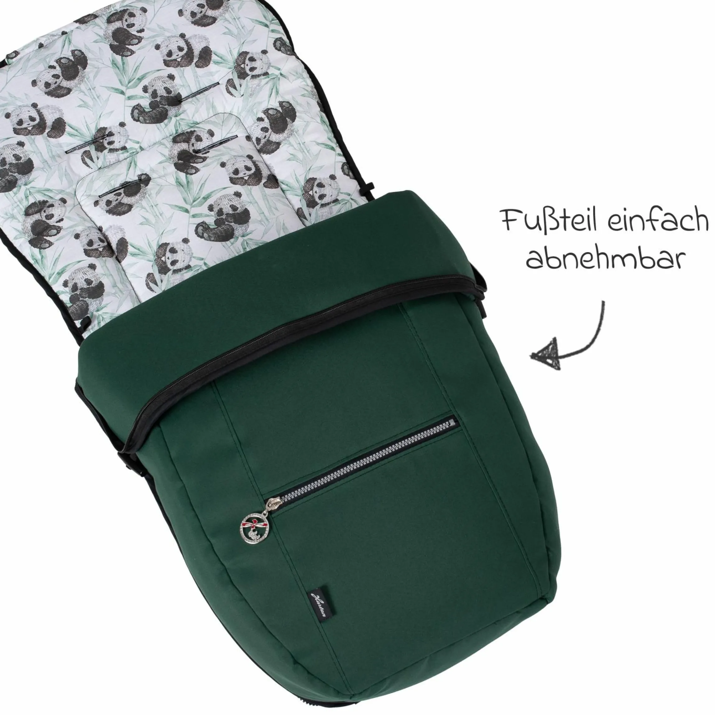 Fleece-Fußsack SoWi Casual mit Fleece-Einlage für Racer GTS, VIP GTS & Topline GTS - Panda Family - Kollektion 2024