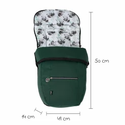 Fleece-Fußsack SoWi Casual mit Fleece-Einlage für Racer GTS, VIP GTS & Topline GTS - Panda Family - Kollektion 2024