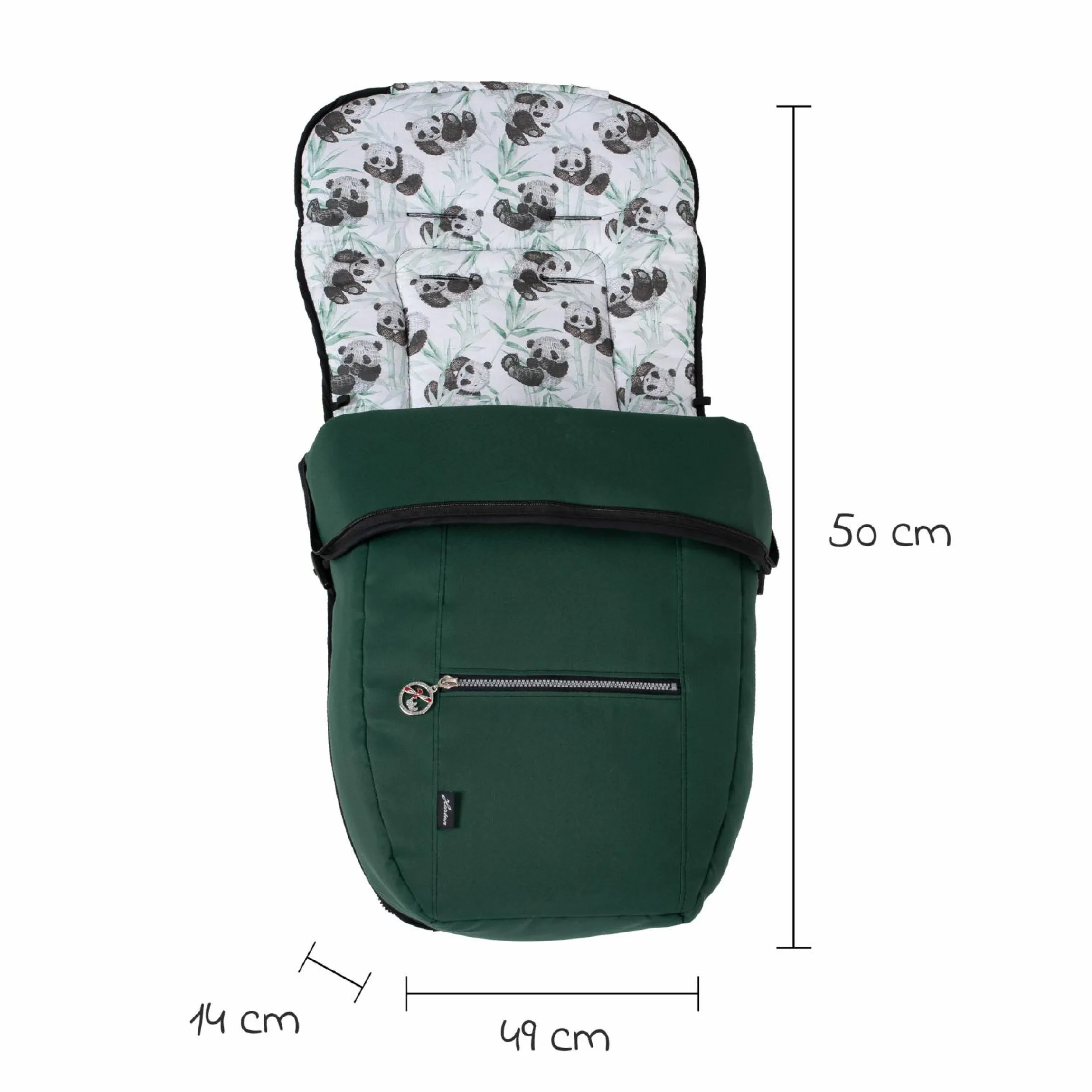 Fleece-Fußsack SoWi Casual mit Fleece-Einlage für Racer GTS, VIP GTS & Topline GTS - Panda Family - Kollektion 2024