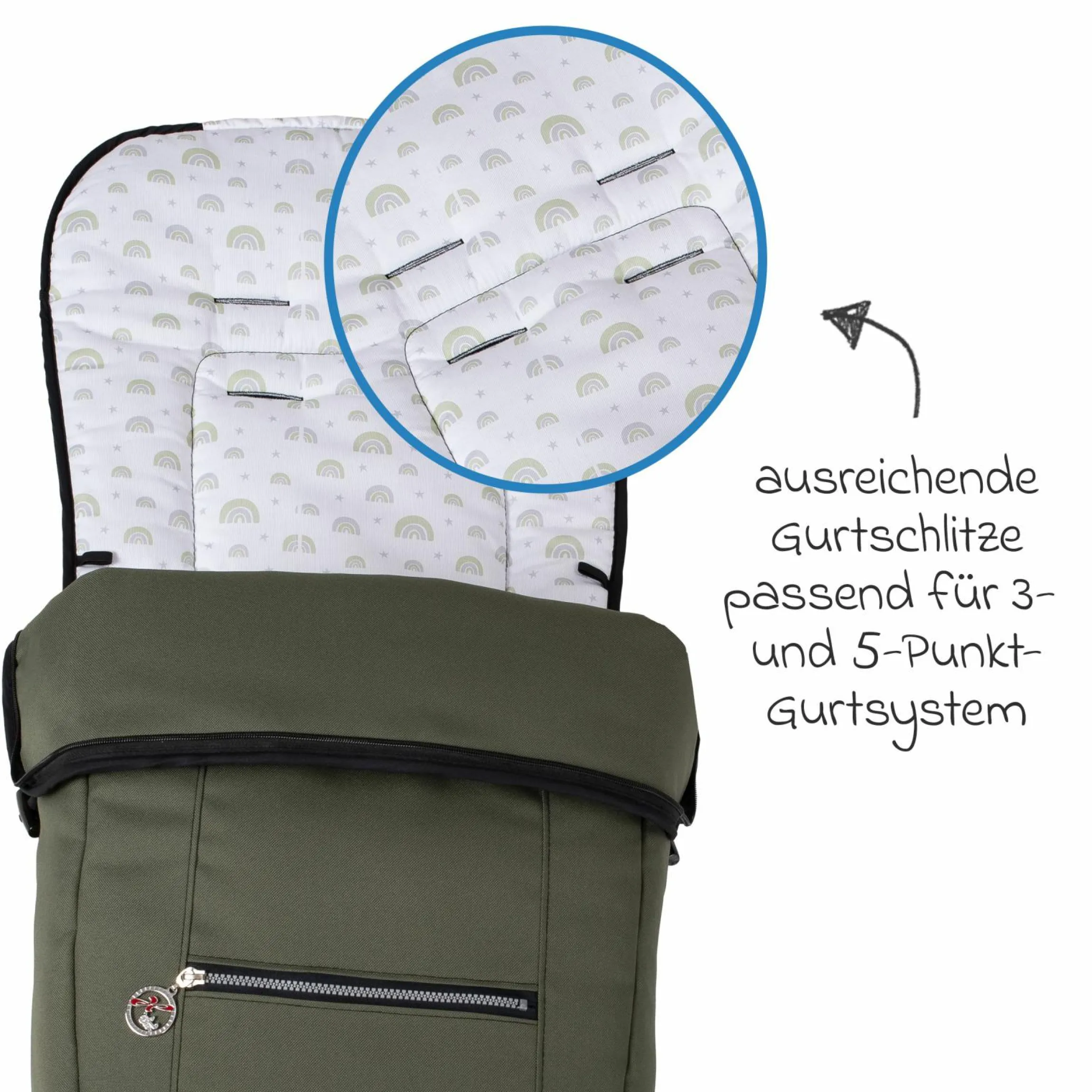 Fleece-Fußsack SoWi Casual mit Fleece-Einlage für Racer GTS, VIP GTS & Topline GTS - Rainbow - Kollektion 2024