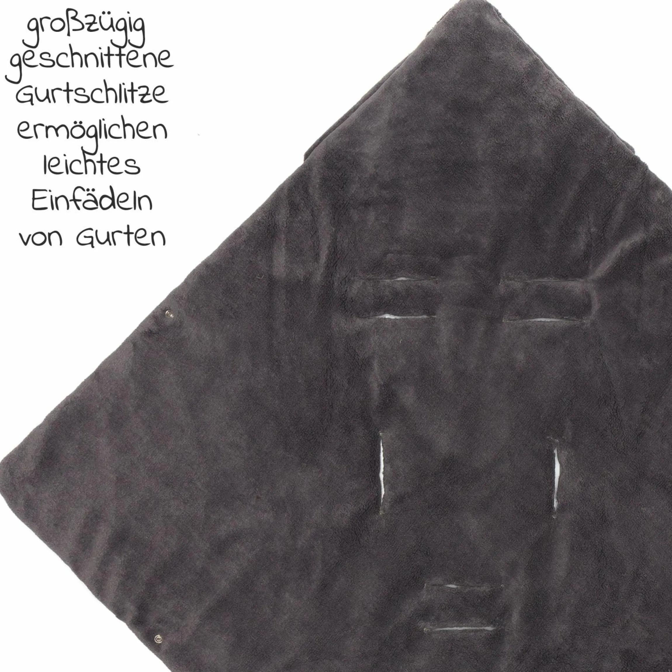 Fleece-Fußsack Tanaga für Babyschale und Babywanne - Blumen
