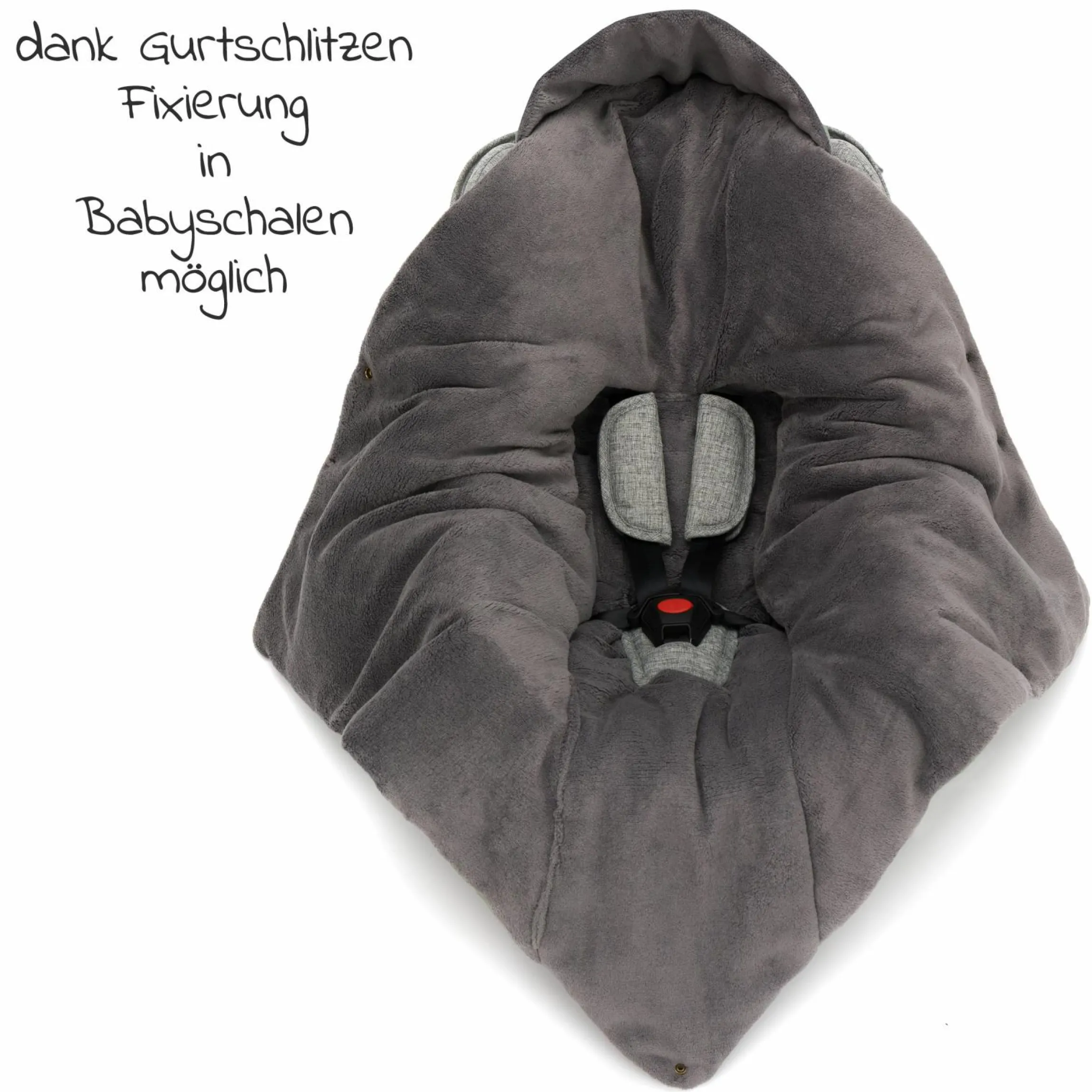 Fleece-Fußsack Tanaga für Babyschale und Babywanne - Blumen