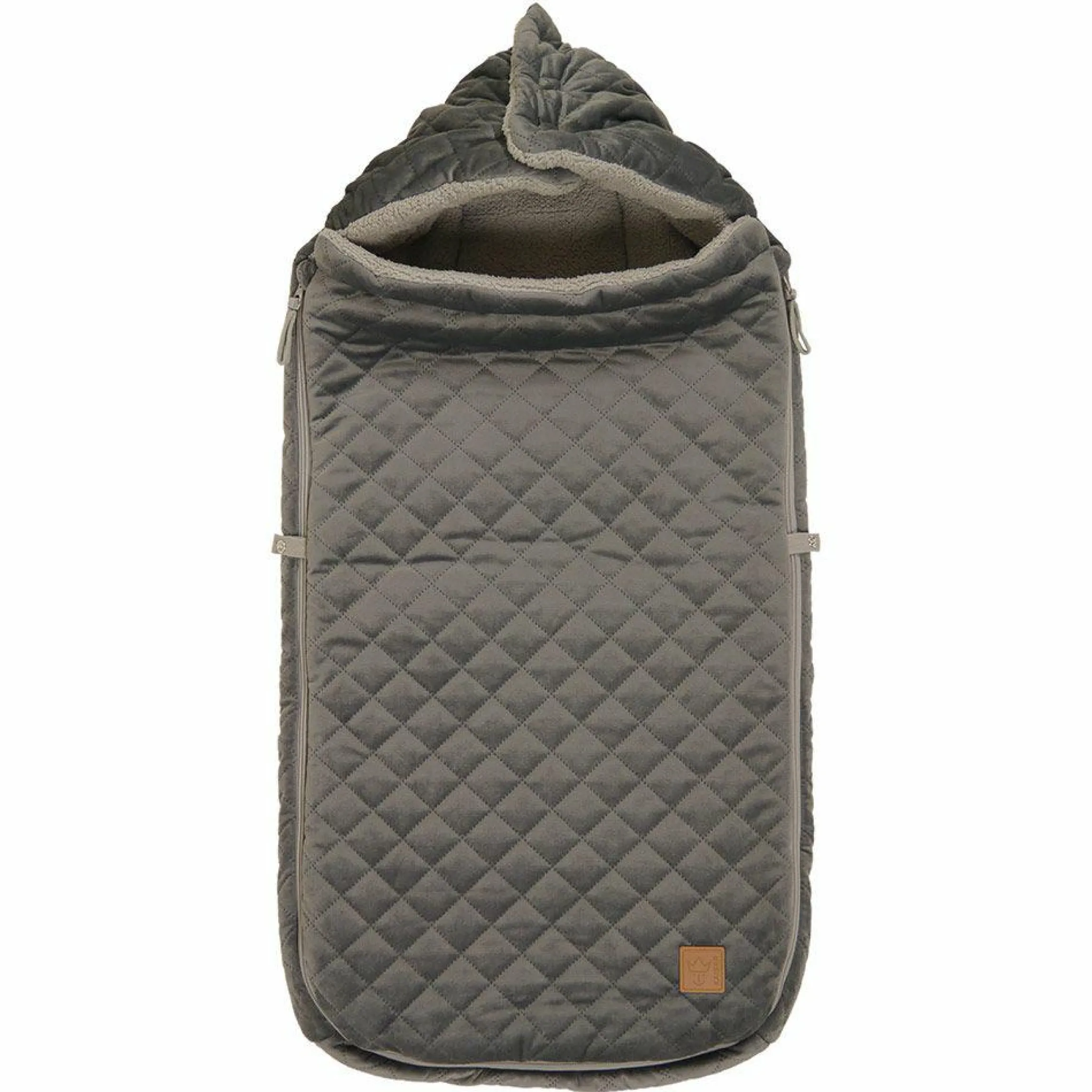 Fleece-Fußsack Velvet Kiki - Grey