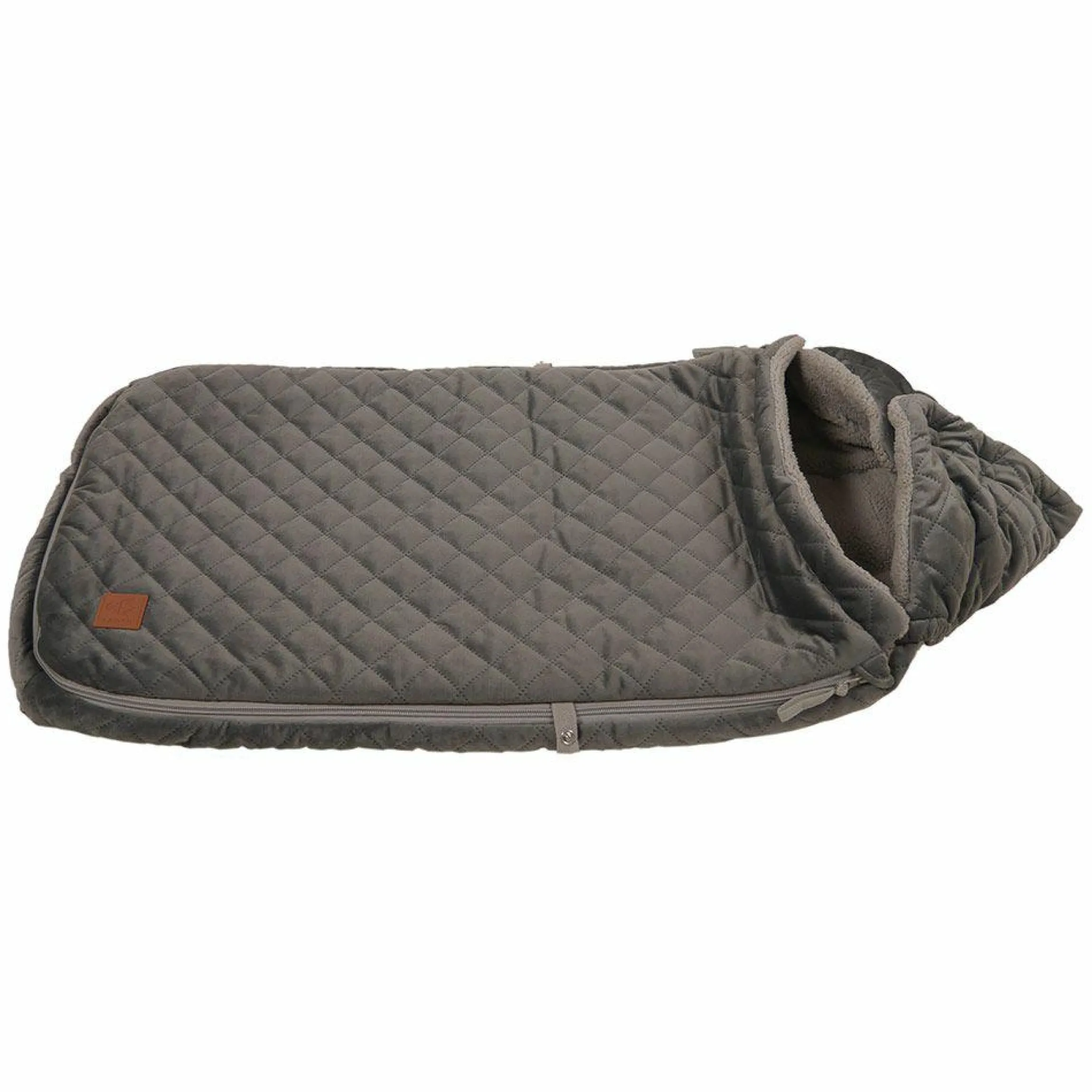 Fleece-Fußsack Velvet Kiki - Grey