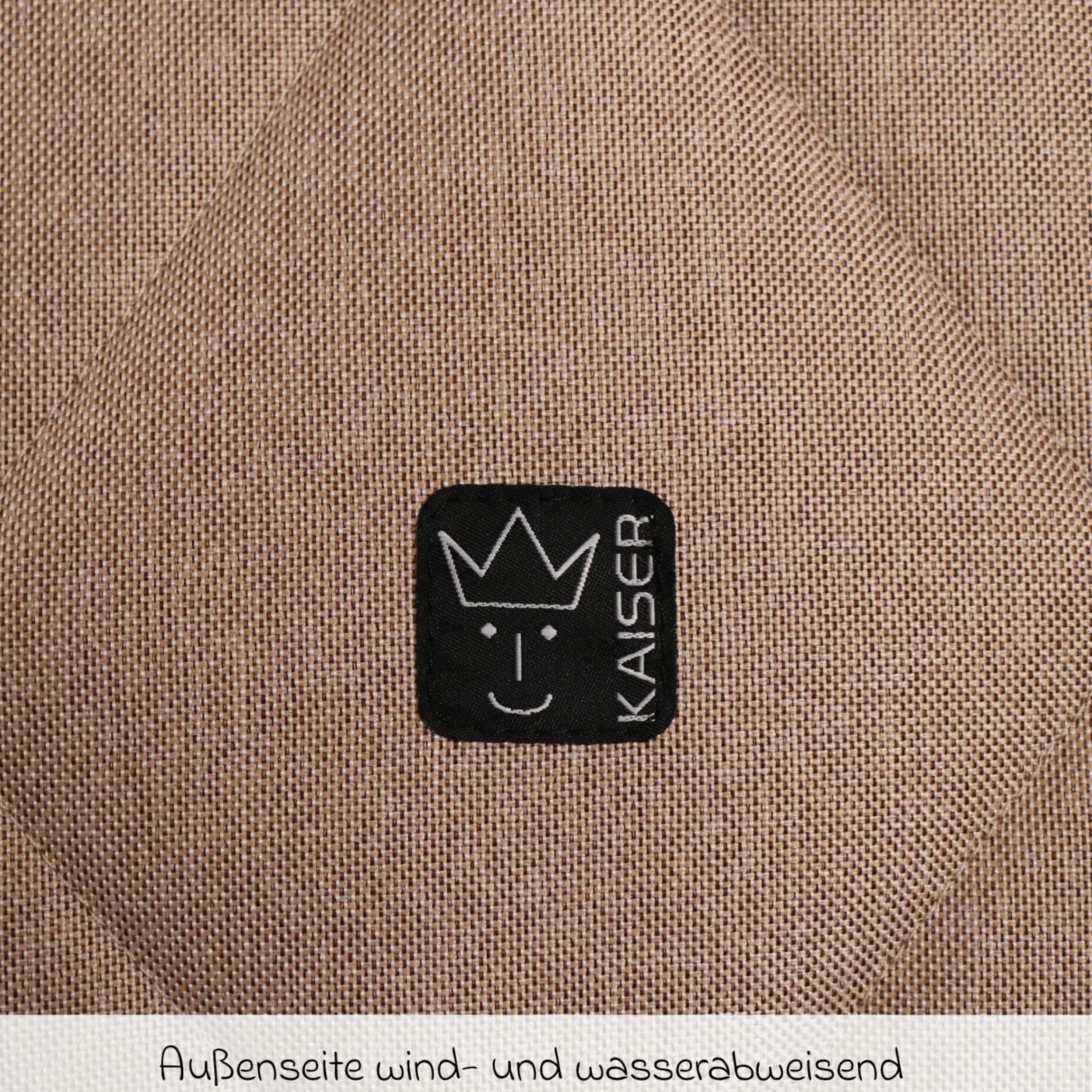 Fleece-Fußsack XL Ears Wool Fütterung aus 100% Schafwolle für Kinderwagen und Buggy - Sand Melange