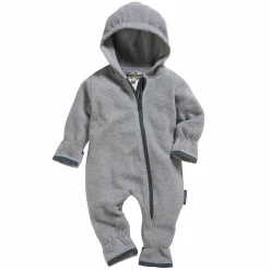 Fleece-Overall - Grau - Gr. 74