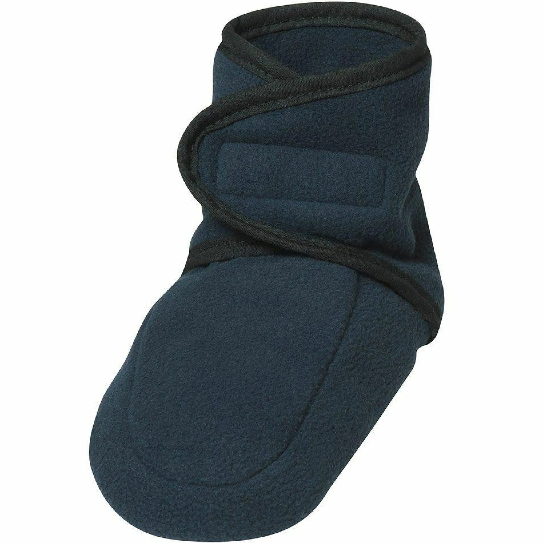 Fleece-Schuh mit Klettverschluss - Marine - Gr. 18 / 19