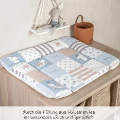 Folien-Wickelauflage 75 x 85 cm - Patch Blue