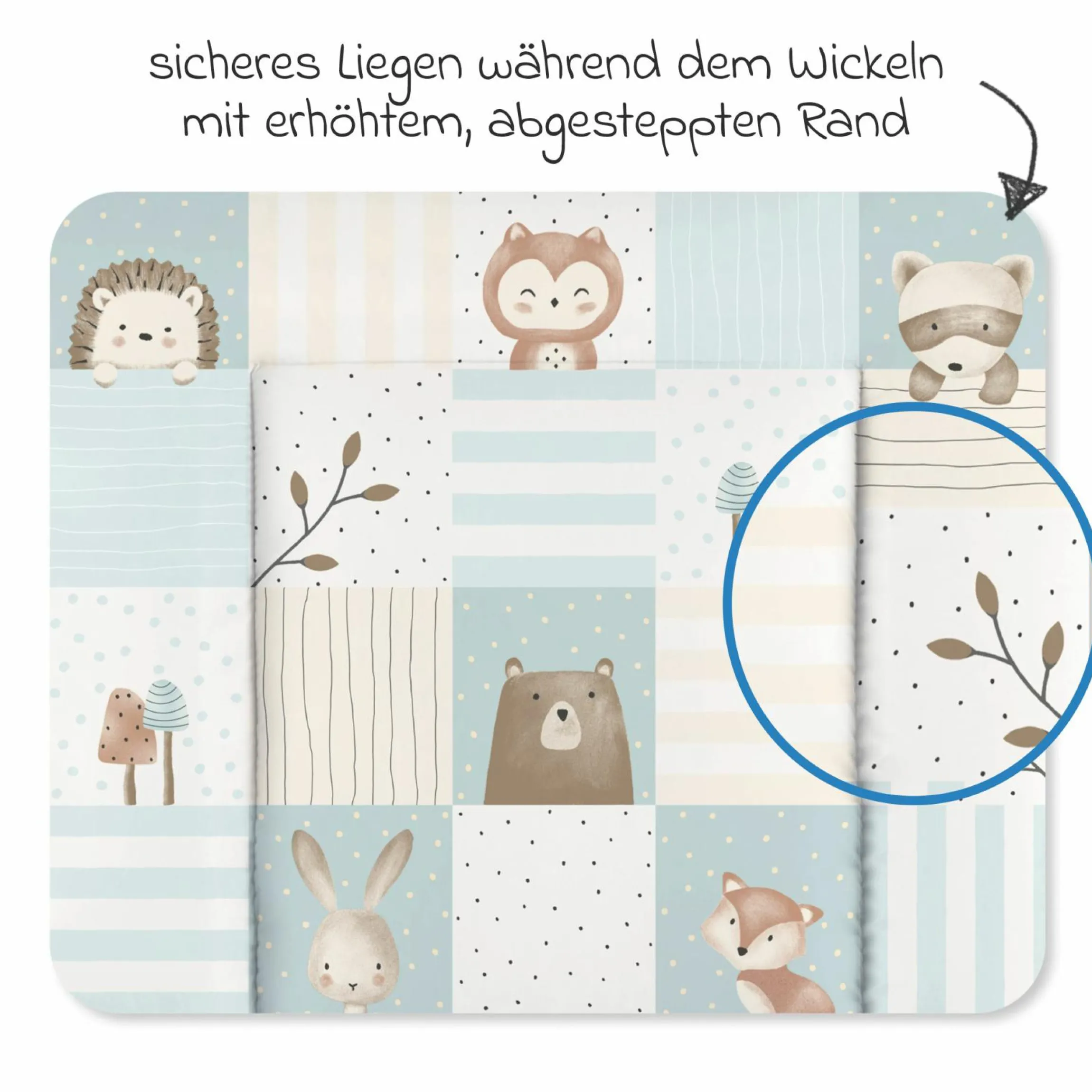 Folien-Wickelauflage 75 x 85 cm - Waldfreunde
