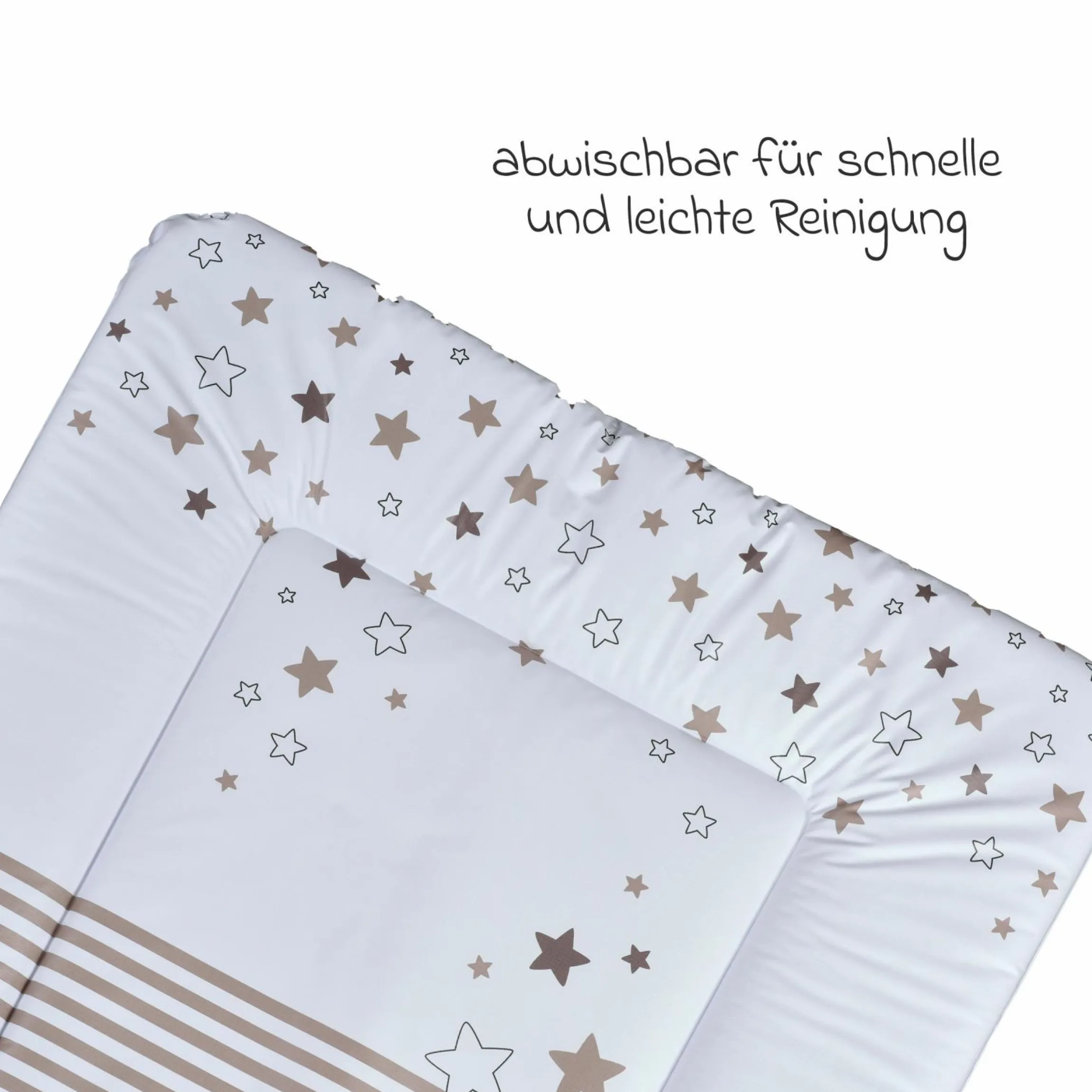 Folien-Wickelauflage 72 x 85 cm - Lieblingsmensch - Weiß