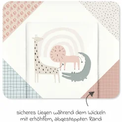 Folien-Wickelauflage 75 x 85 cm - Wild Friends
