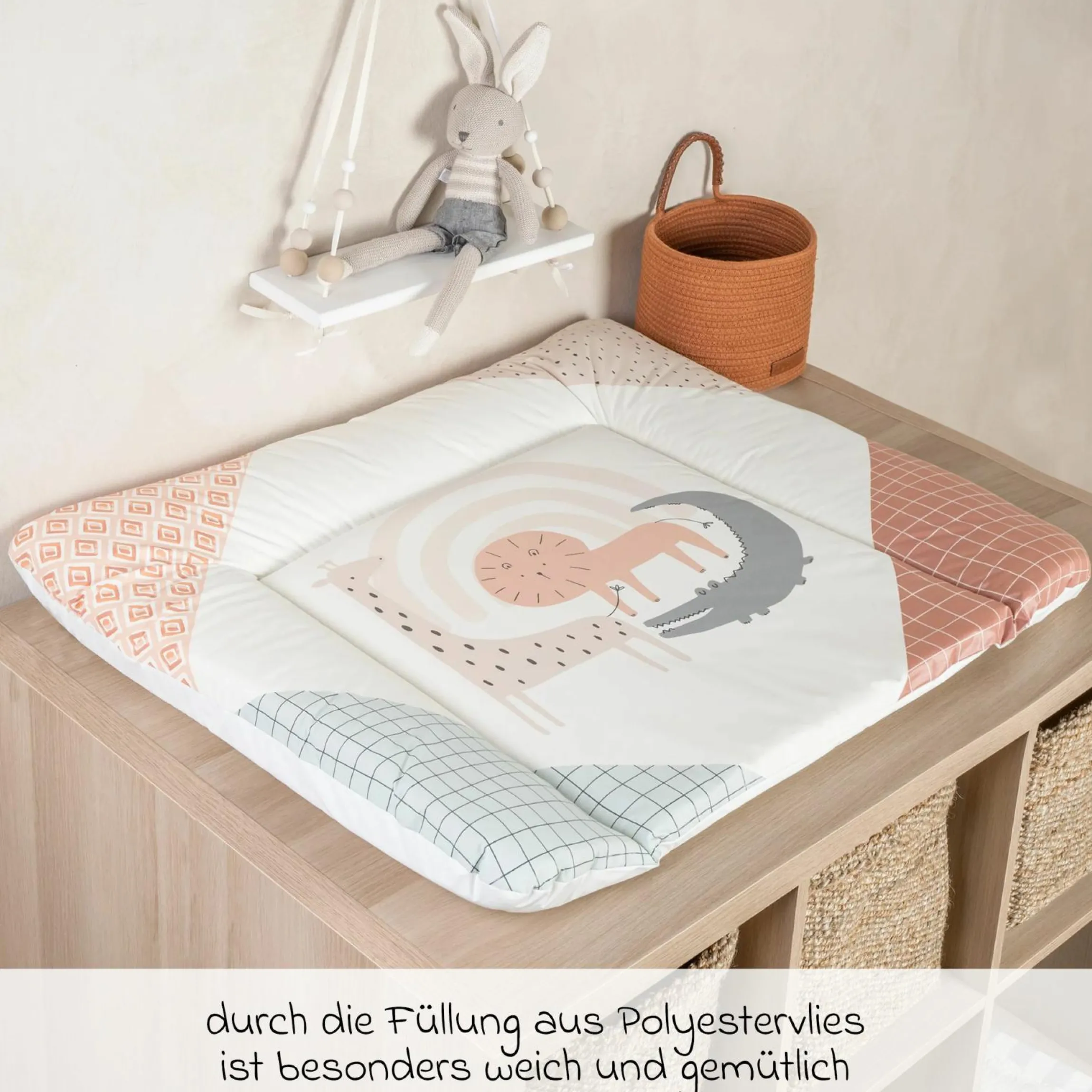 Folien-Wickelauflage 75 x 85 cm - Wild Friends